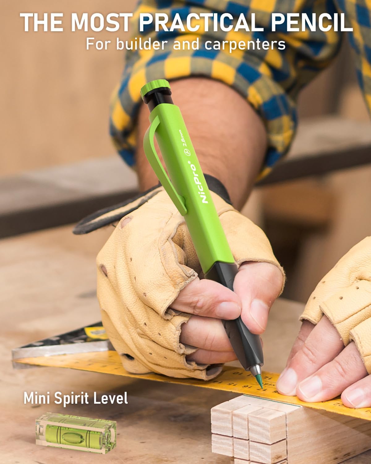 Thumbnail 6 de Nicpro 3‑in‑1 Carpenter Pencil Set with 54 Refills