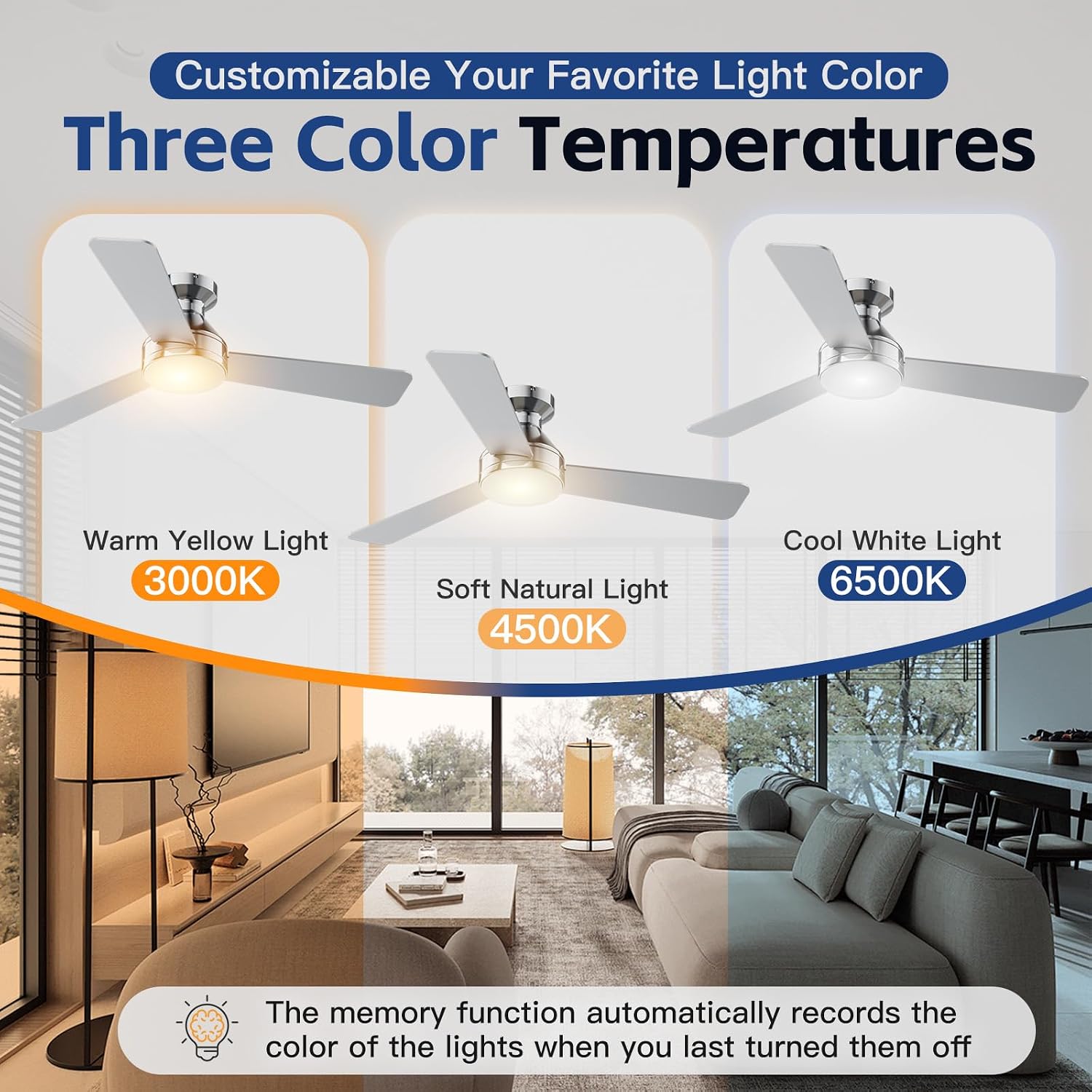 Thumbnail 2 de 42-Inch Ceiling Fan with Light
