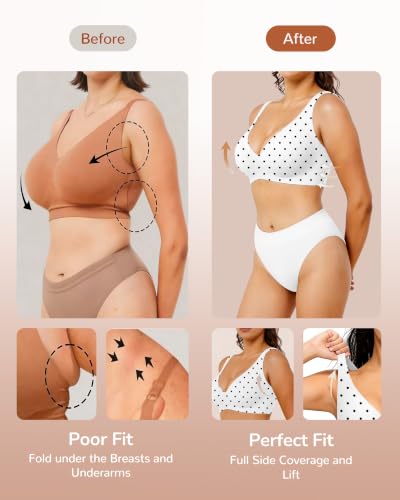 Detalle 2 de Happriue Wireless Deep V Jelly Bra: What to Expect
