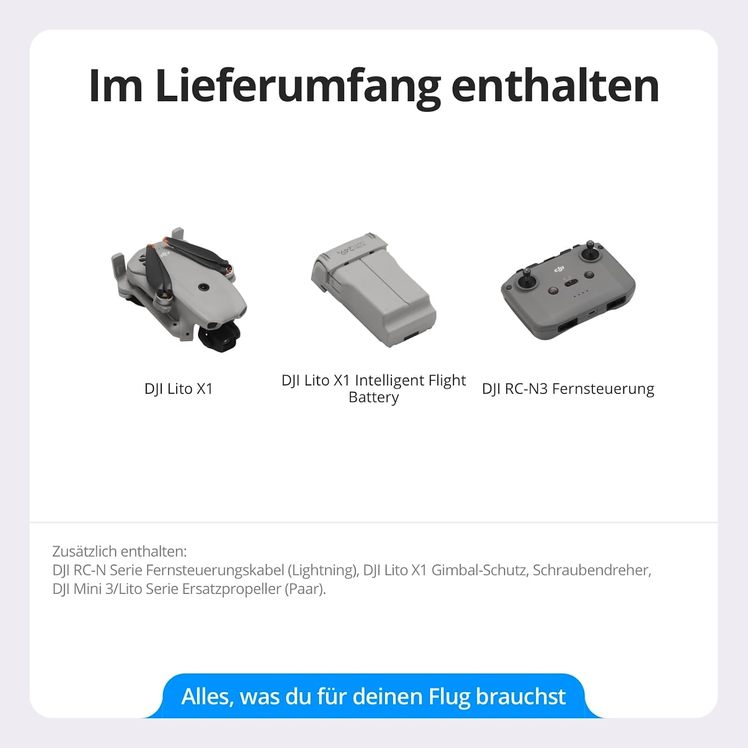 Detalle 2 de DJI Lito X1 Bundle: Leicht, faltbar und mit 4K Kamera für unterwegs
