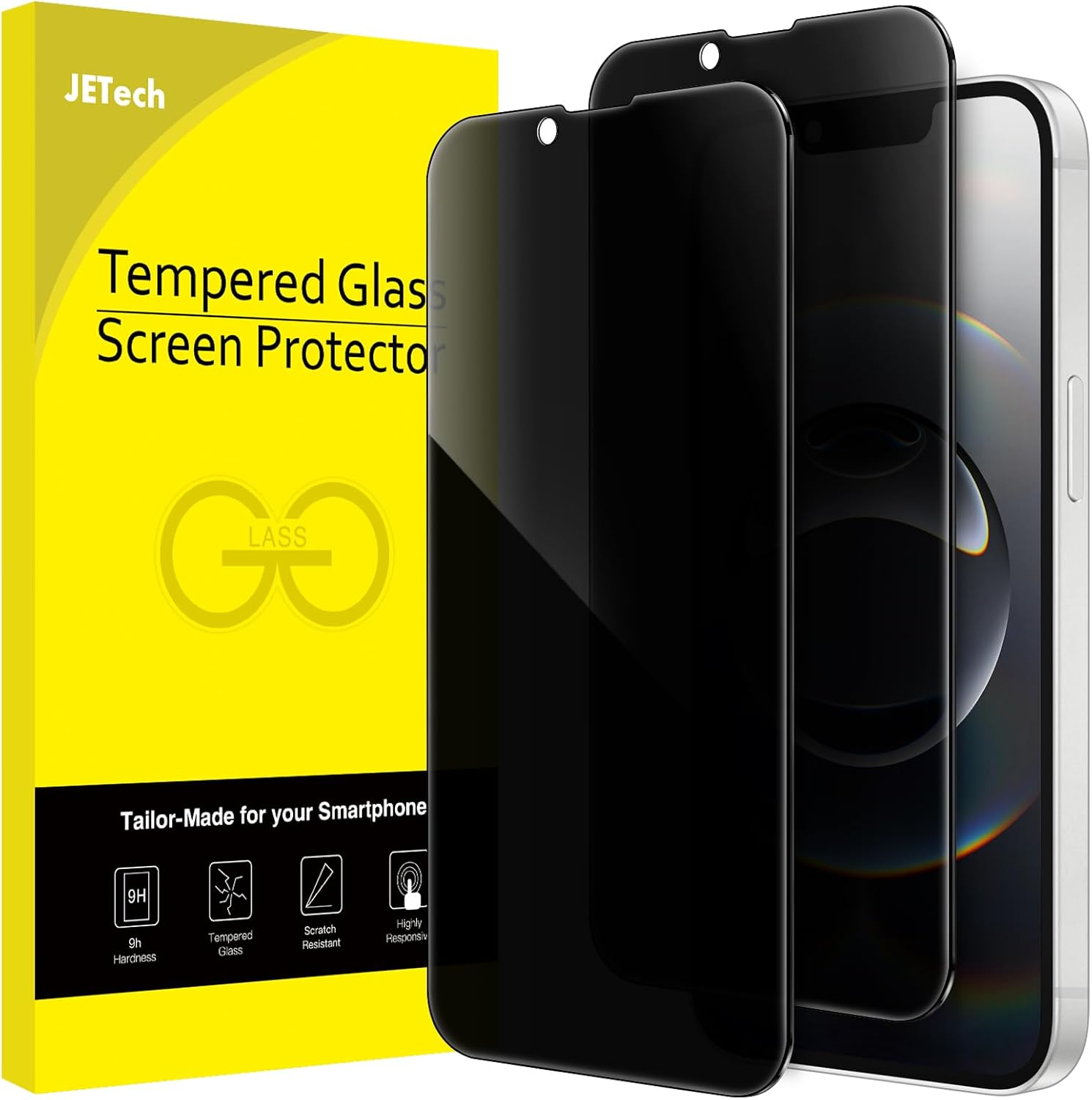 Detalle de JETech Sichtschutz Full Screen iPhone 16e 6,1