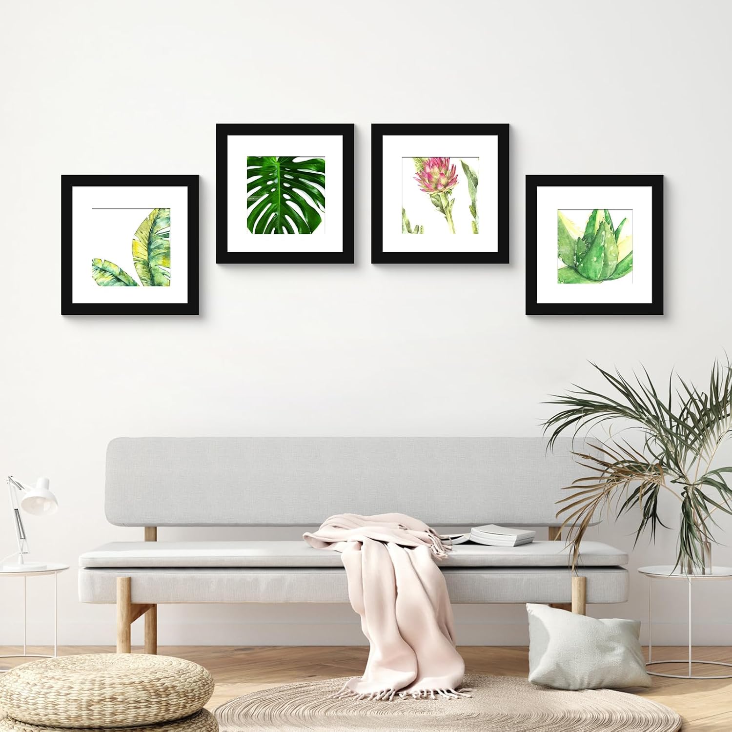 Thumbnail 6 de SESEAT 12x12 Picture Frames, Black MDF Set of 6 with Plexiglass Covers