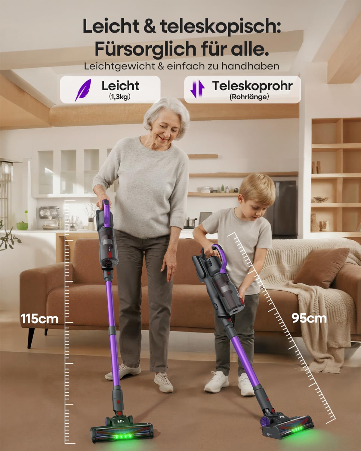 Thumbnail 4 de Cordless Vacuum Cleaner 45 KPa 60 mins 450W 🧹