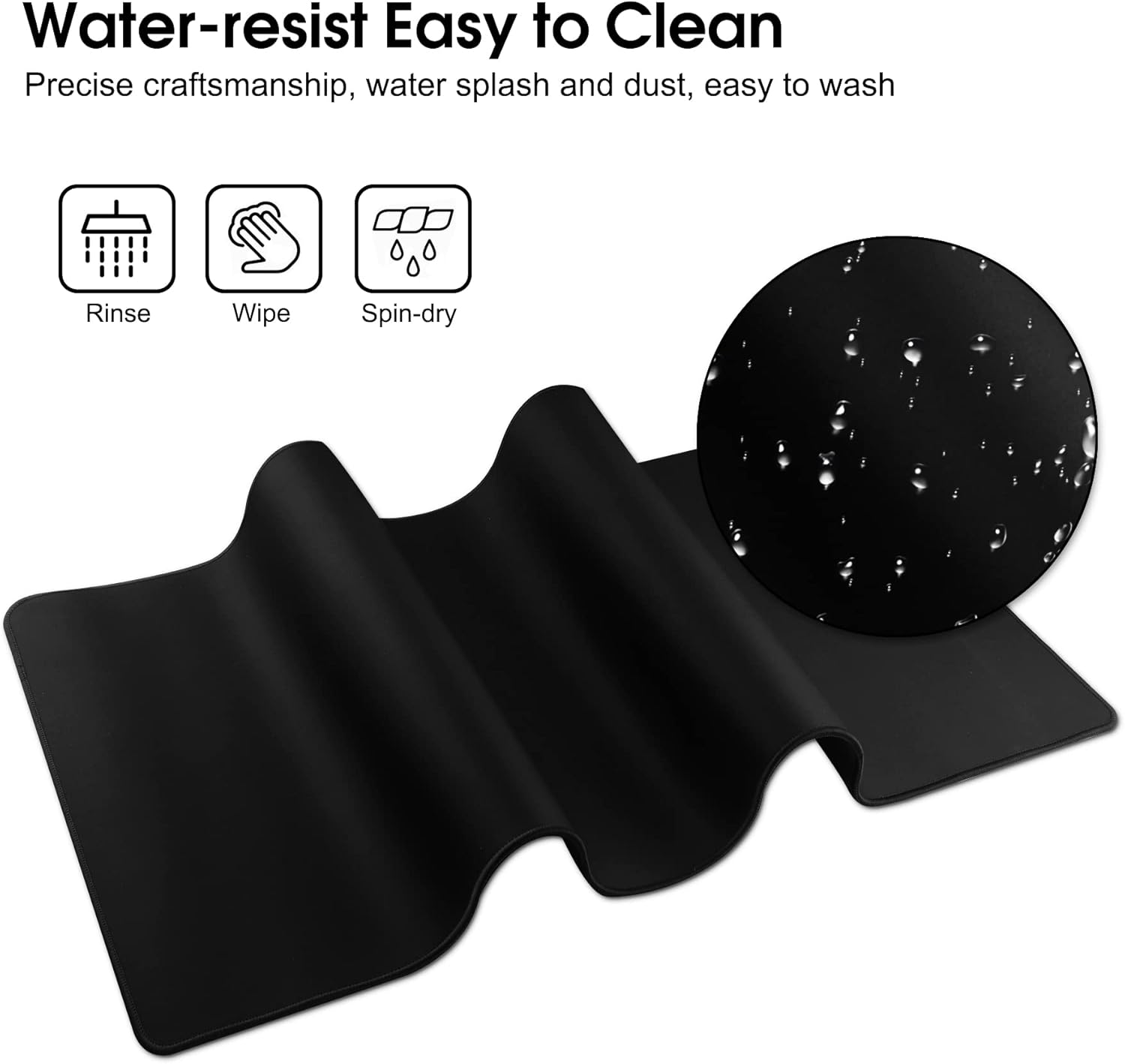 Detalle 2 de HoYiXi Gaming Mouse Pad Extended Large (80 x 40 cm) with Anti-Slip Rubber Base