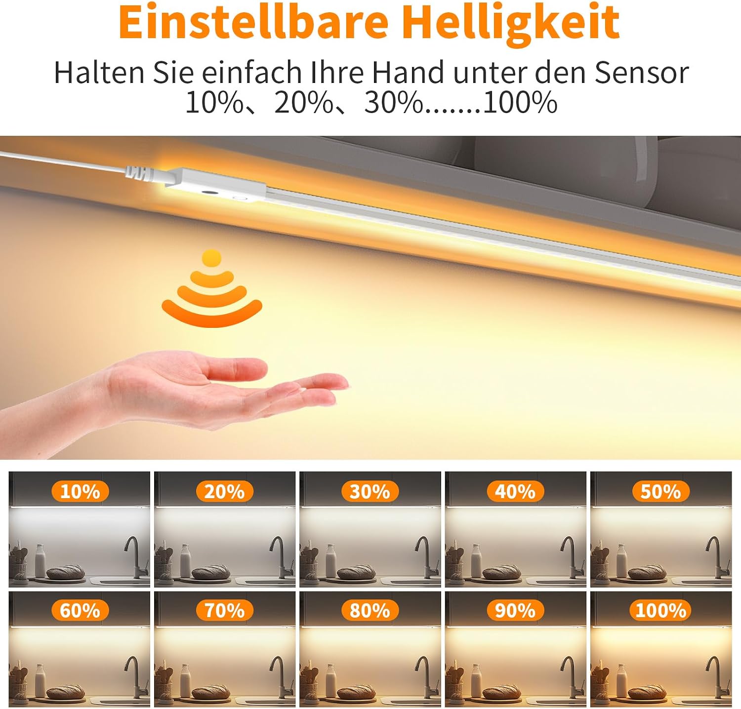Detalle de SIBI LIGHTING Unterbauleuchte 1 m