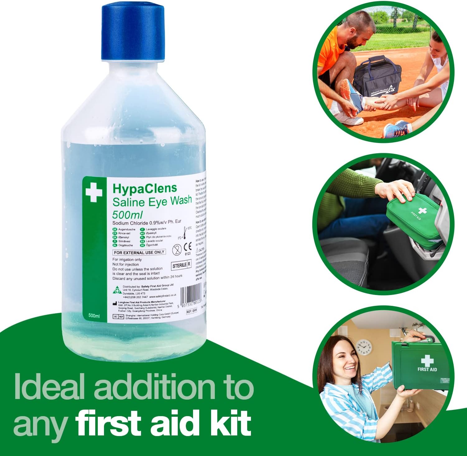 Detalle de Safety First Aid Group HypaClens Eye Wash Bottle 500 ml