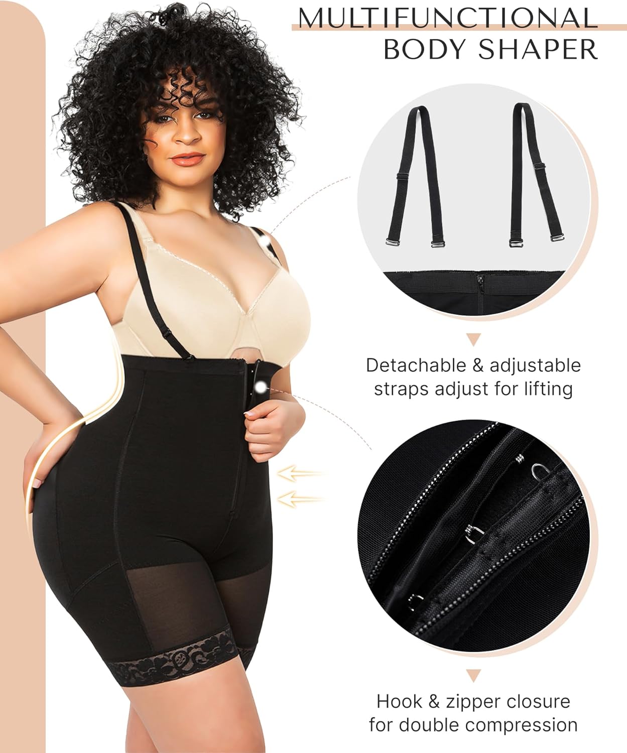 Thumbnail 1 de SHAPELLX Tummy Control Bodysuit for Women