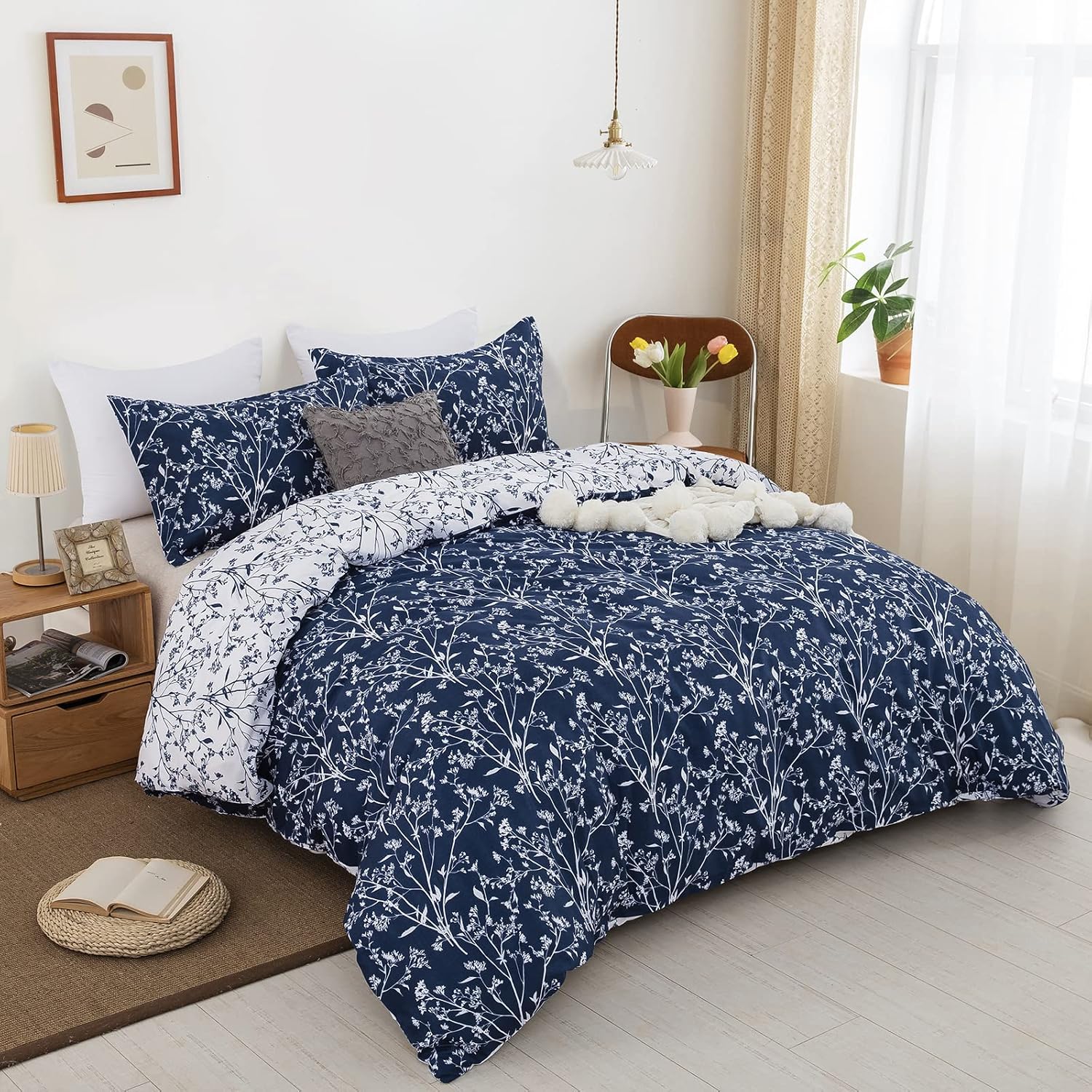 Detalle 1 de DJY Navy Bedding King 230x220cm duvet set