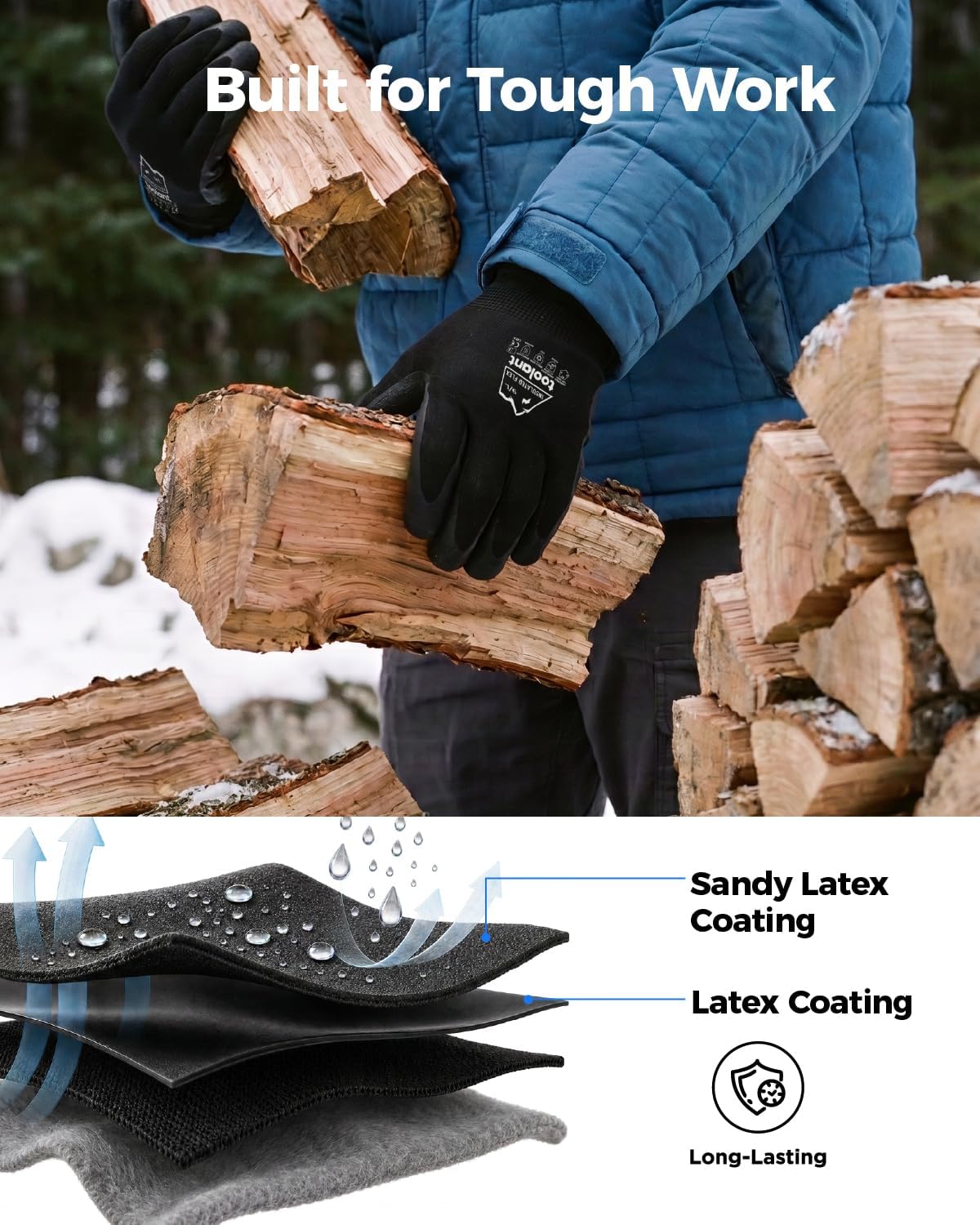 Detalle de Toolant Winter Work Gloves, Size L