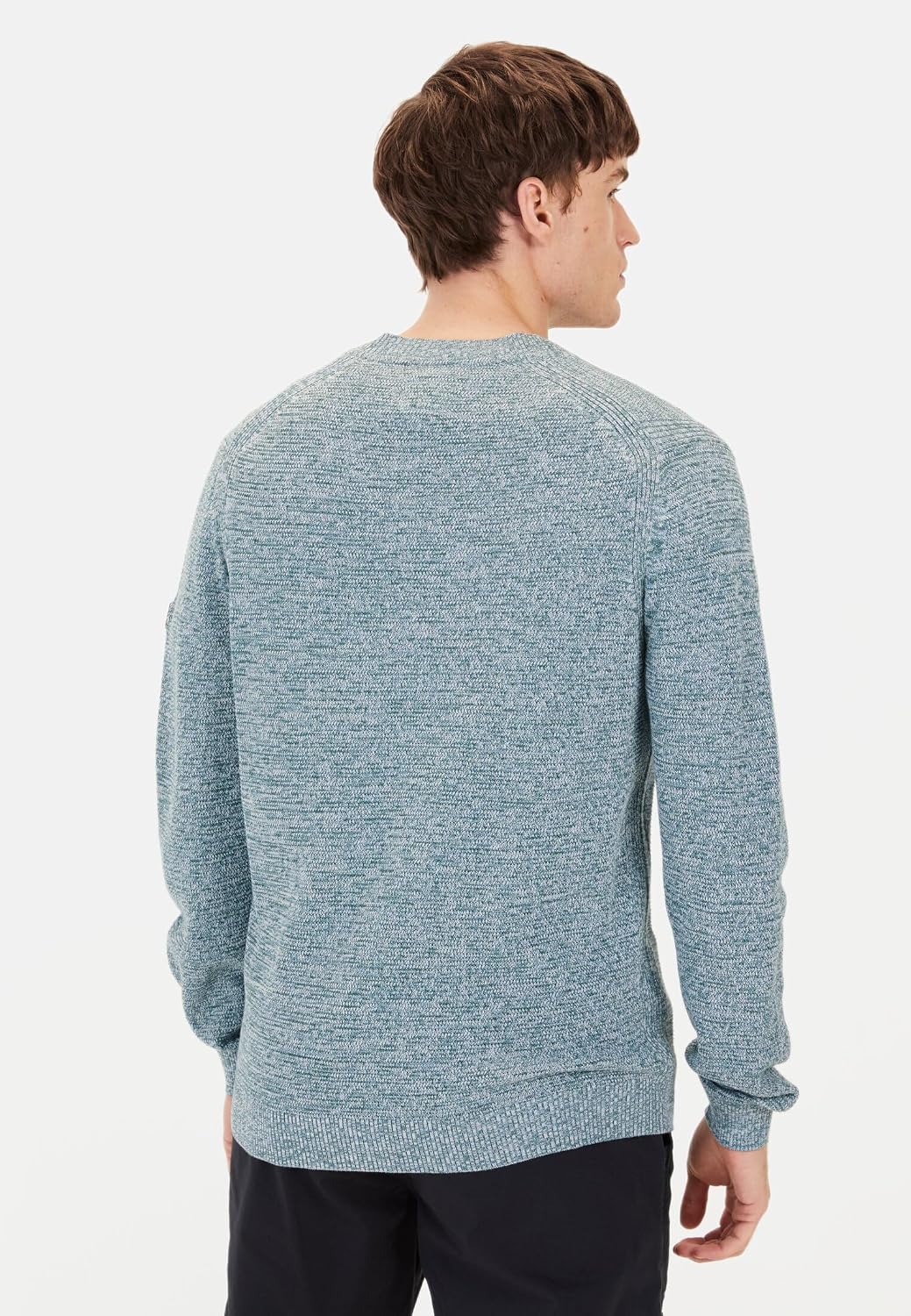 Detalle 2 de camel active 409500-5K00 – męski sweter bawełniany z okrągłym dekoltem