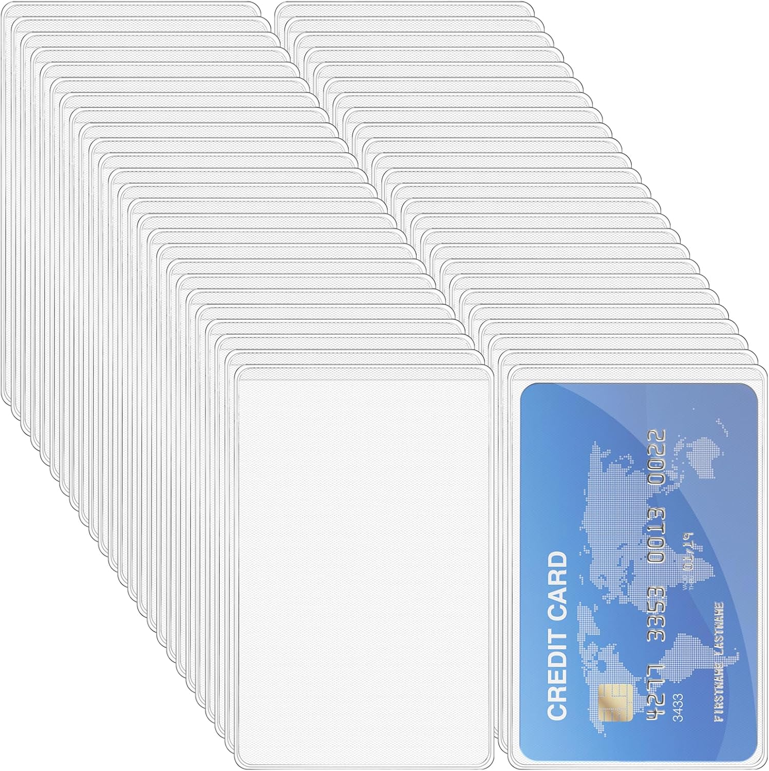 Vicloon Porte-Badges 50 pcs 9,3 x 6 cm