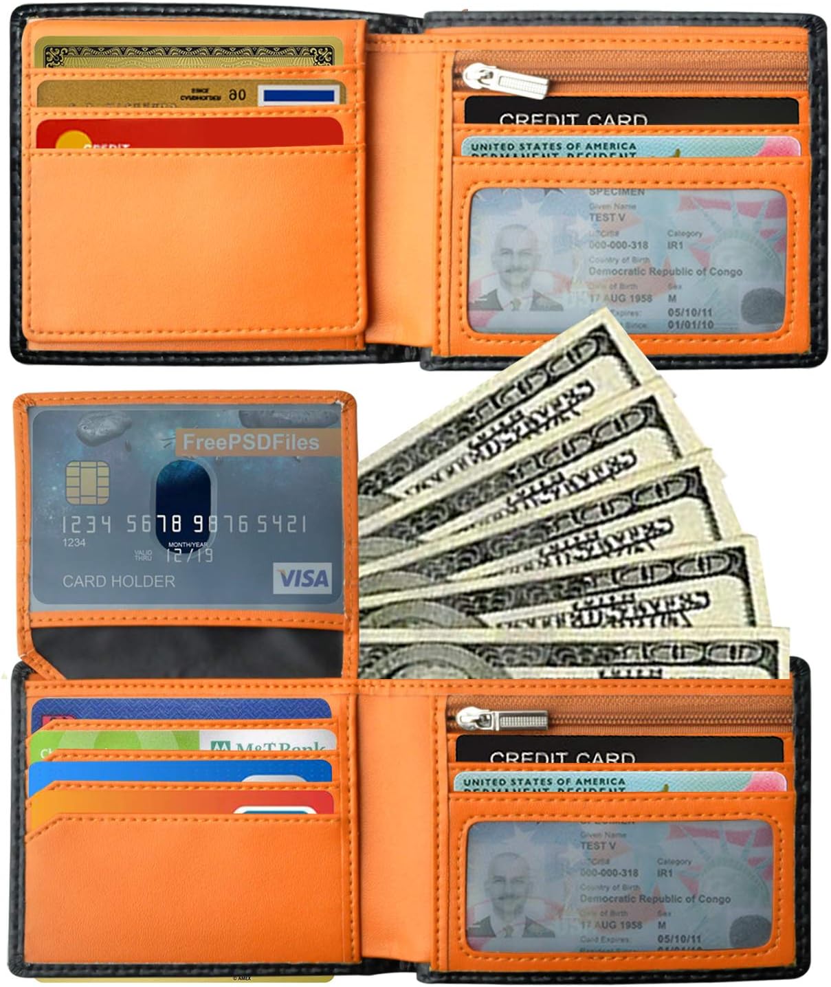 Detalle 2 de BIAL Mens Wallet RFID Slim Bifold 10.52 cm
