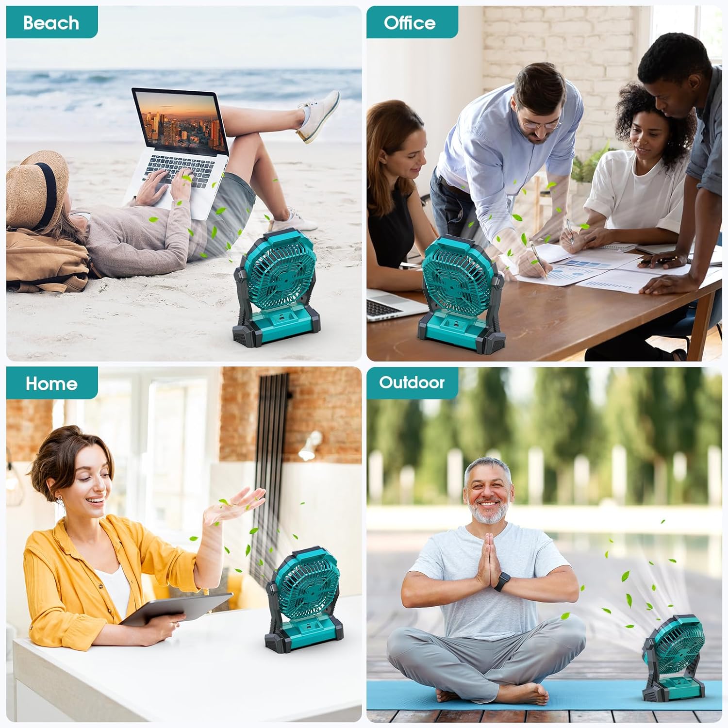 Thumbnail 6 de ONLYNEW portable fan 20000mAh rechargeable