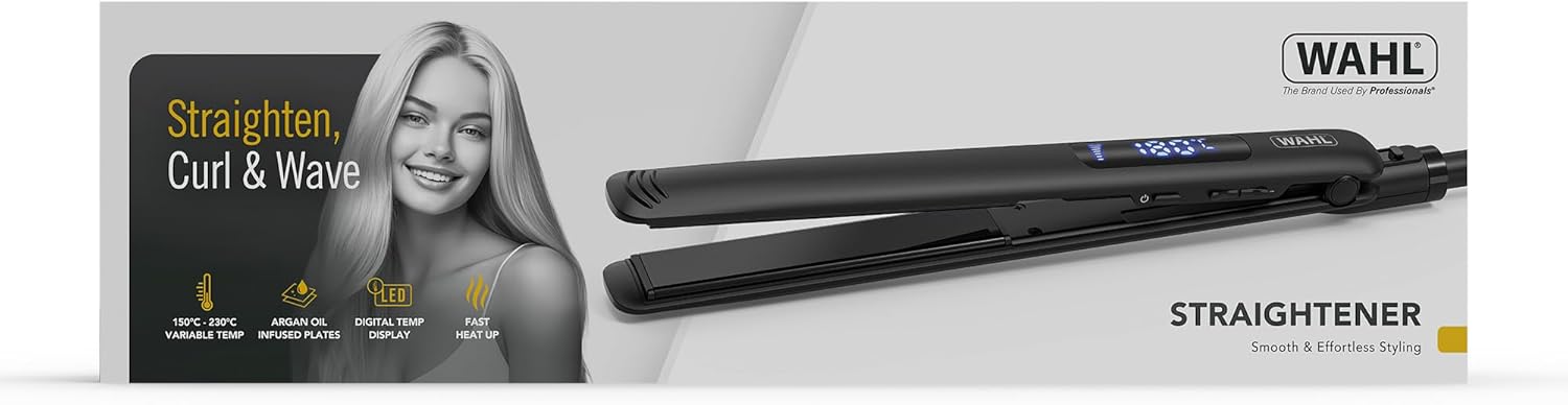 Detalle de Wahl Hair Straightener with Argan Oil Infused Plates