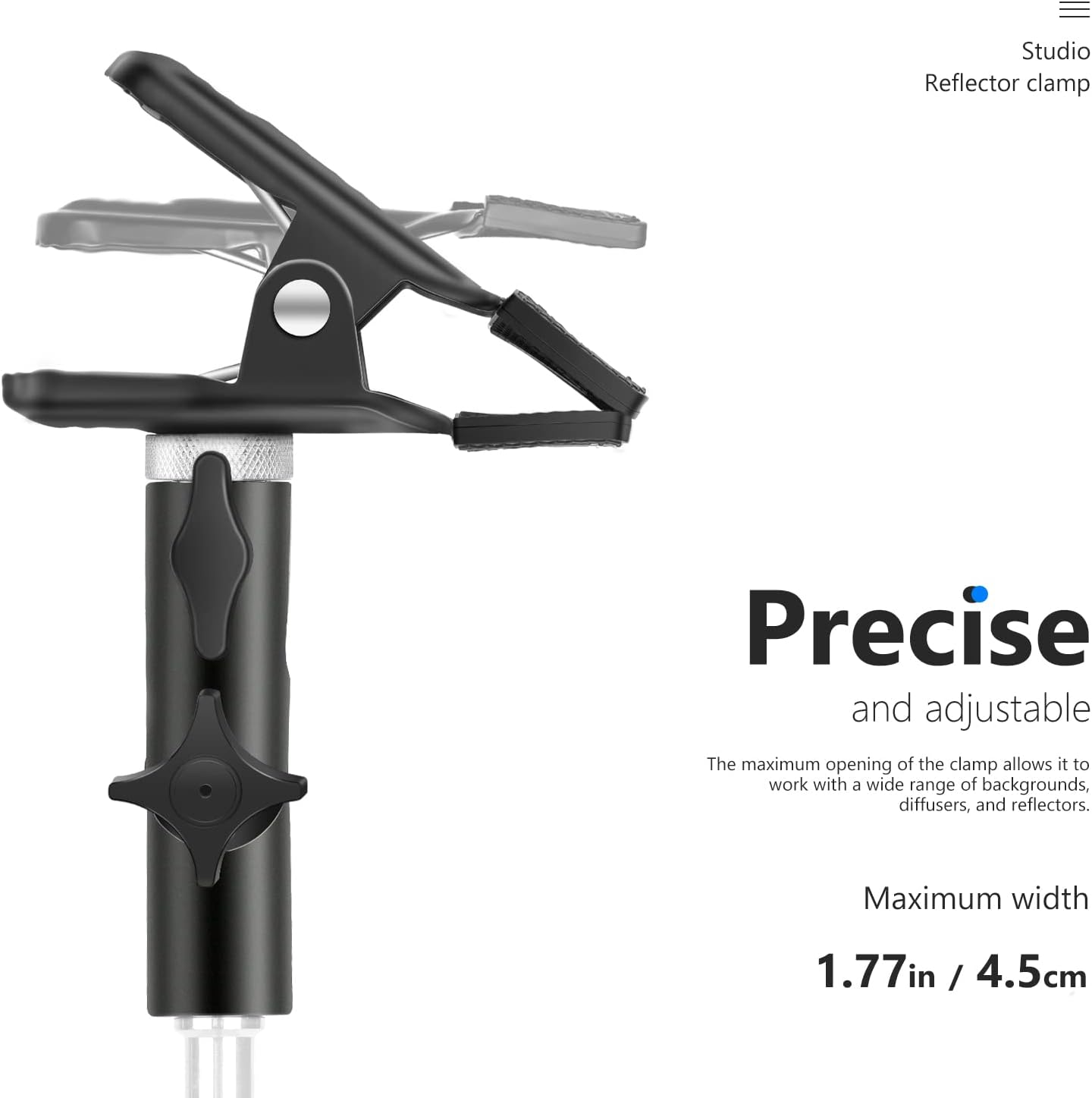 Thumbnail 5 de Neewer pince métallique puissante pour réflecteurs de studio avec fixation sur trépied (5/8")
