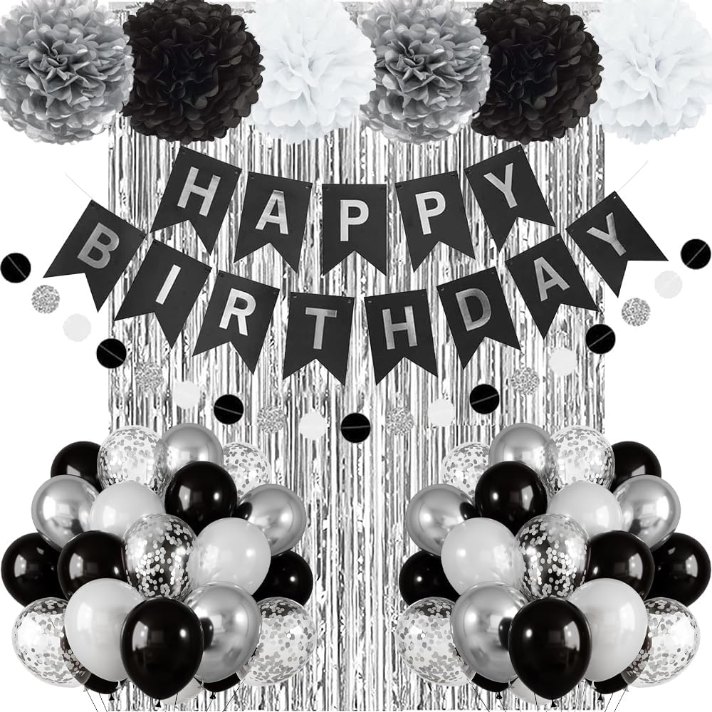 Thumbnail 6 de Geburtstagsdeko Grün Gold – Happy Birthday Banner, Pompons und Luftballons im Salbeigrün-Gold-Set