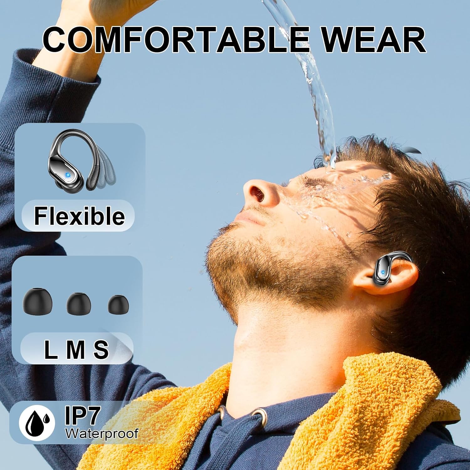 Thumbnail 4 de Wireless Earbuds Sport Bluetooth 5.4 with 75Hrs Battery