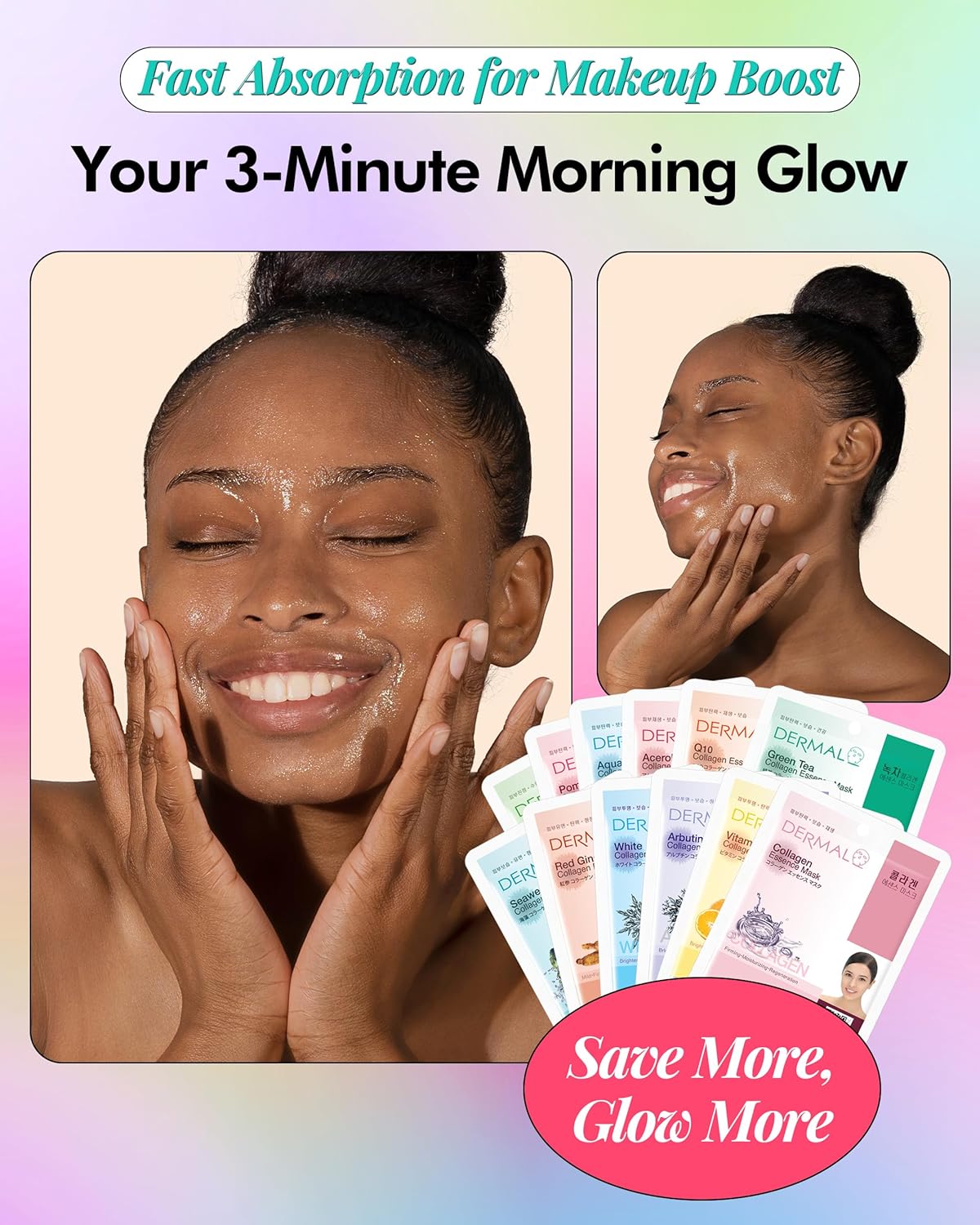Detalle de DERMAL 24-Day Skin Reset Ritual Collagen Mask