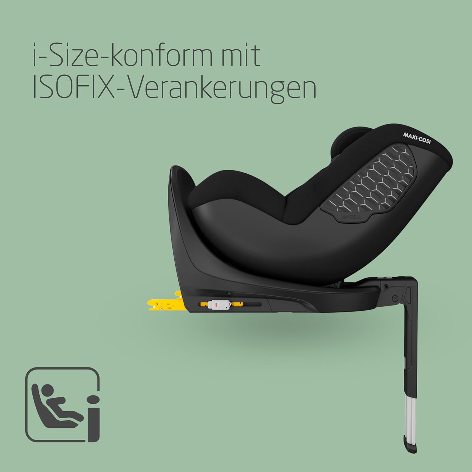 Thumbnail 6 de Maxi-Cosi Mica 360 S Comfort: Drehsitz mit 360° FlexiSpin, atmungsaktiven Stoffen und G-CELL Schutz für 0–4 Jahre