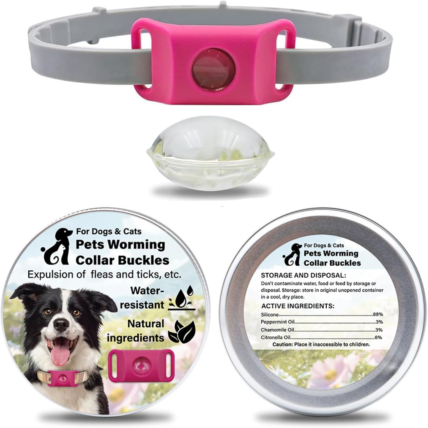Aquality Pets Collare Antiparassitario Naturale: protezione duratura per cani e gatti