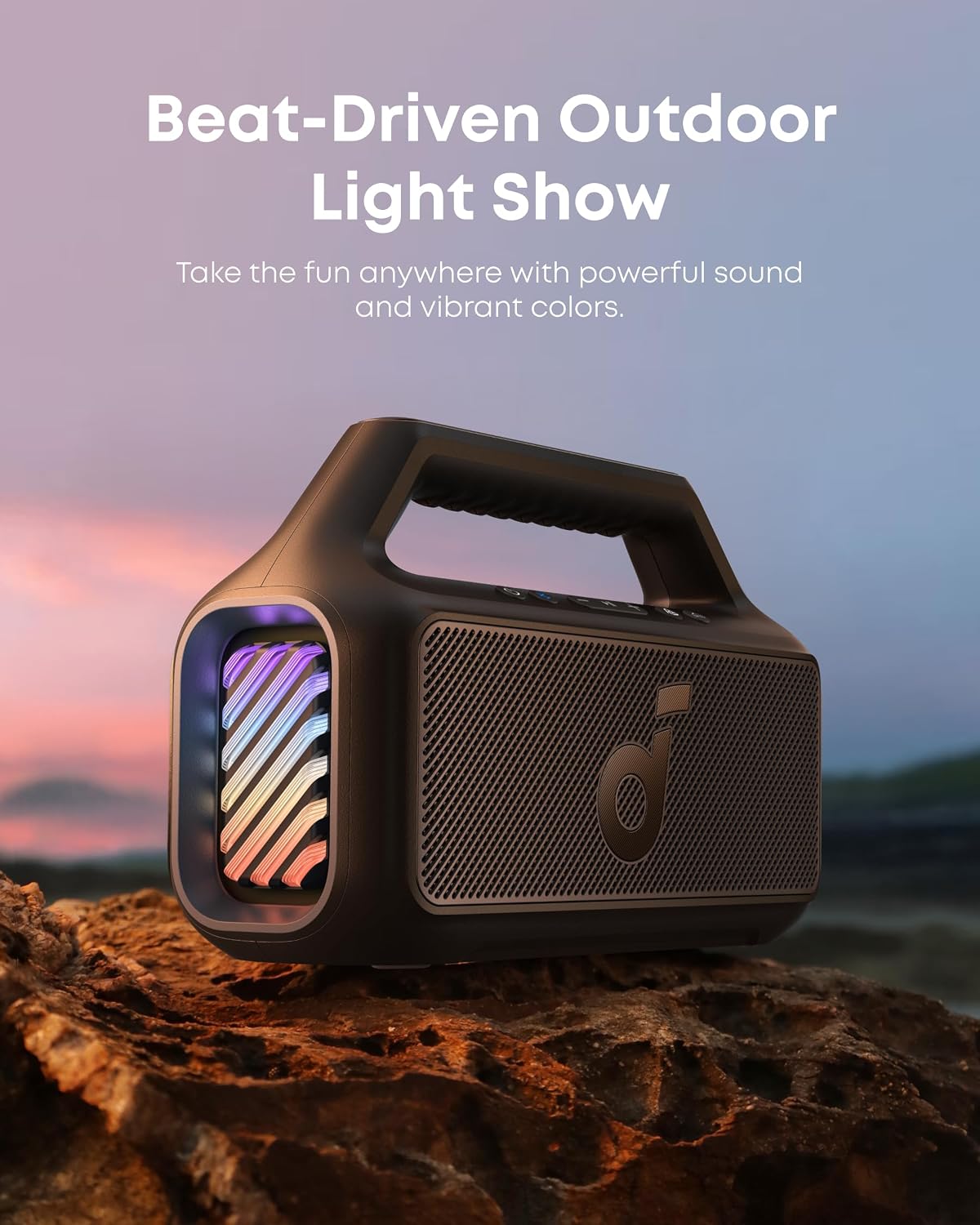 Detalle de Anker soundcore Boom 2 A3138 Portable Speaker, 80W, IPX7 Waterproof