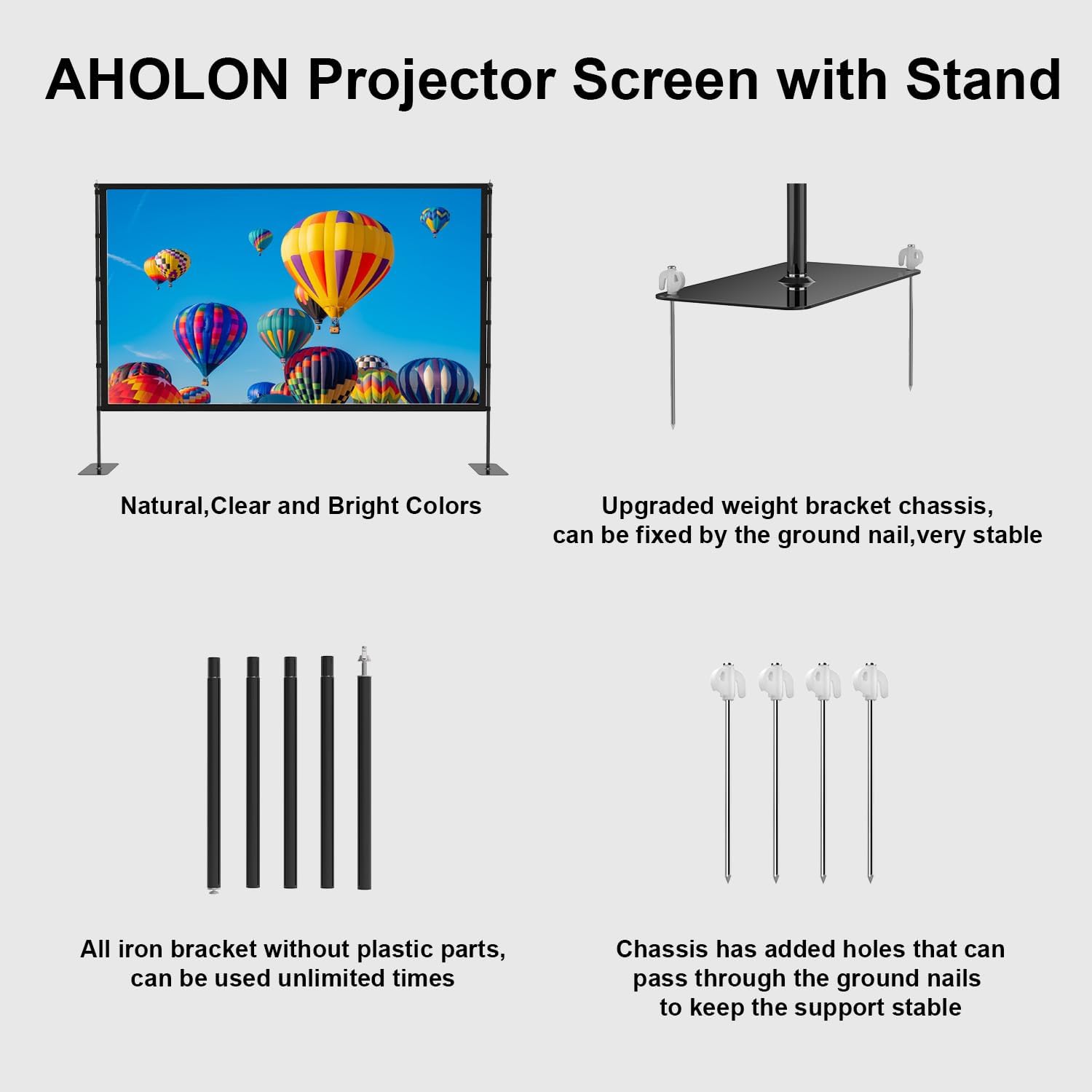 Thumbnail 3 de AHOLON Outdoor Projector Screen 120" 16:9 📺
