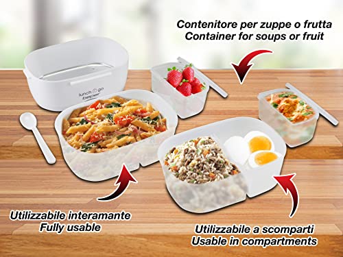Detalle de BEPER 90.920G scaldavivande elettrico portatile giallo con 2 contenitori