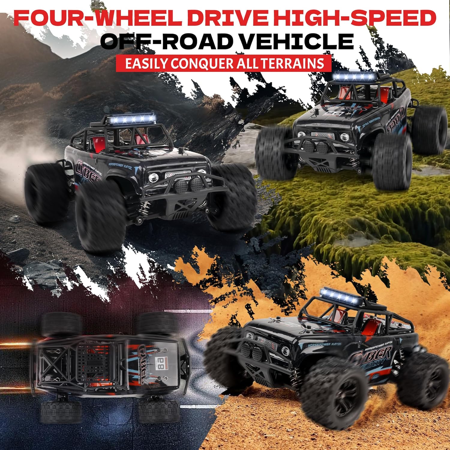 Thumbnail 2 de JOYTREKY Remote Control Car 1:18 4WD 40KMH