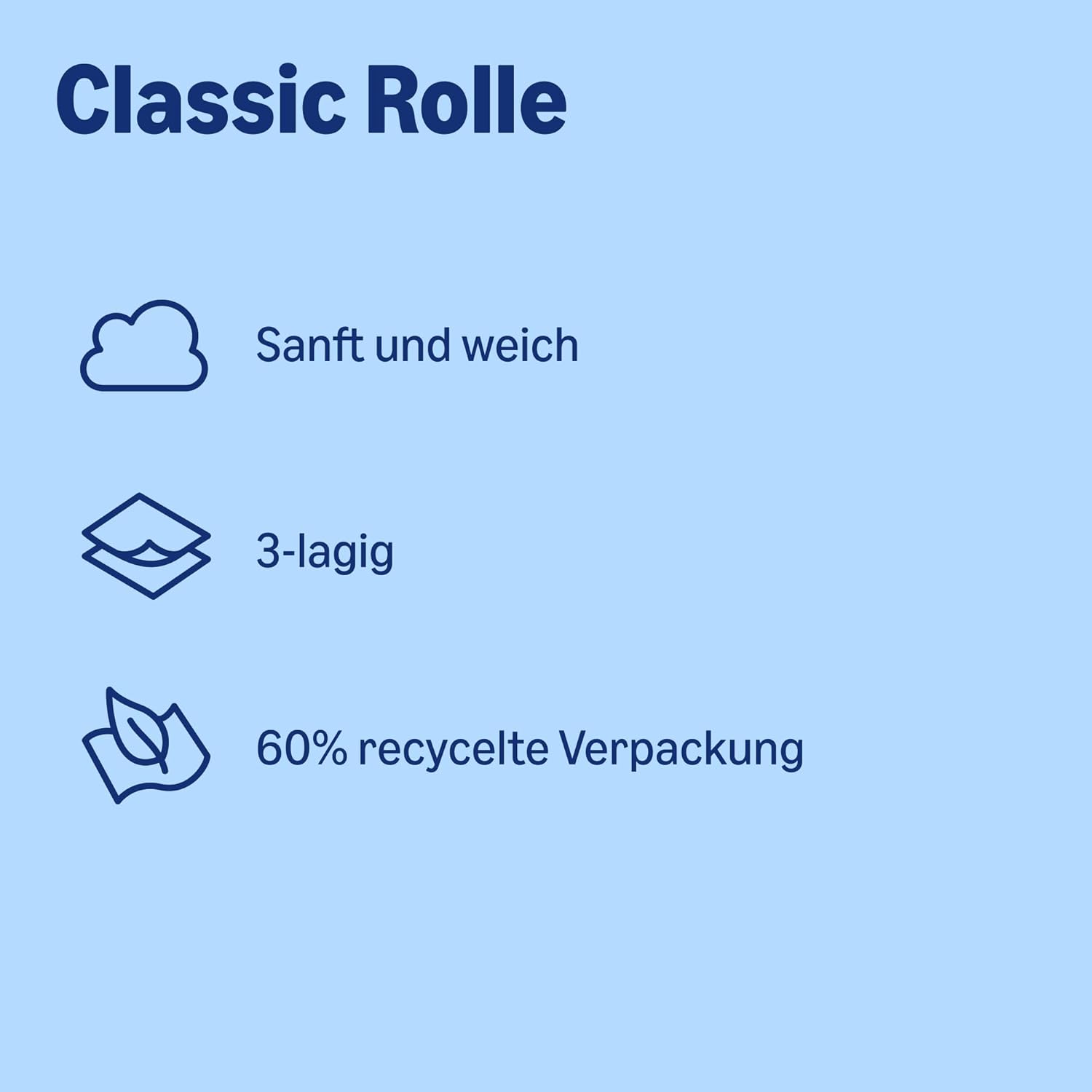 Detalle de by Amazon Classic Toilettenpapier 3-lagig, 20 Rollen (200 Blatt je Rolle) – FSC-zertifiziert