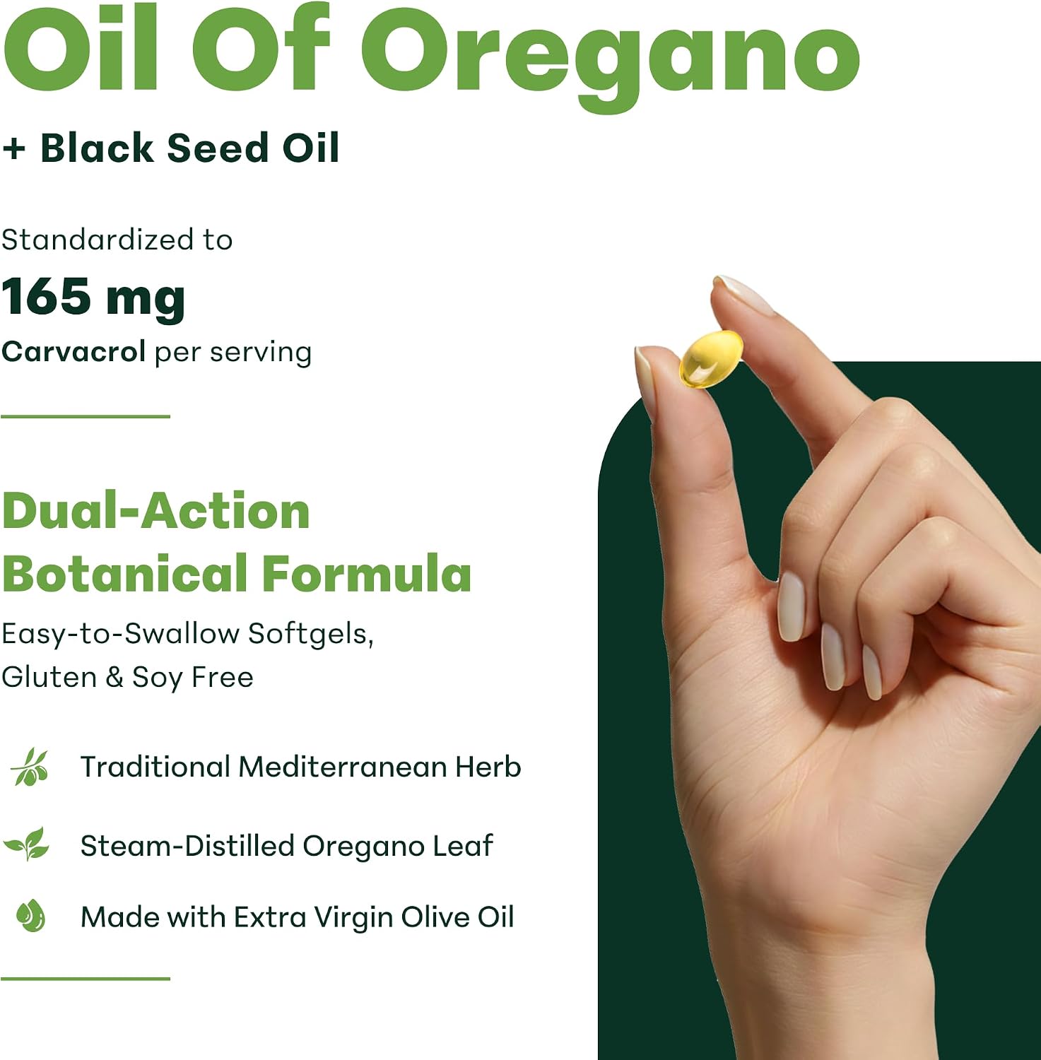 Detalle de Micro Ingredients Oregano Oil Softgels 300-count