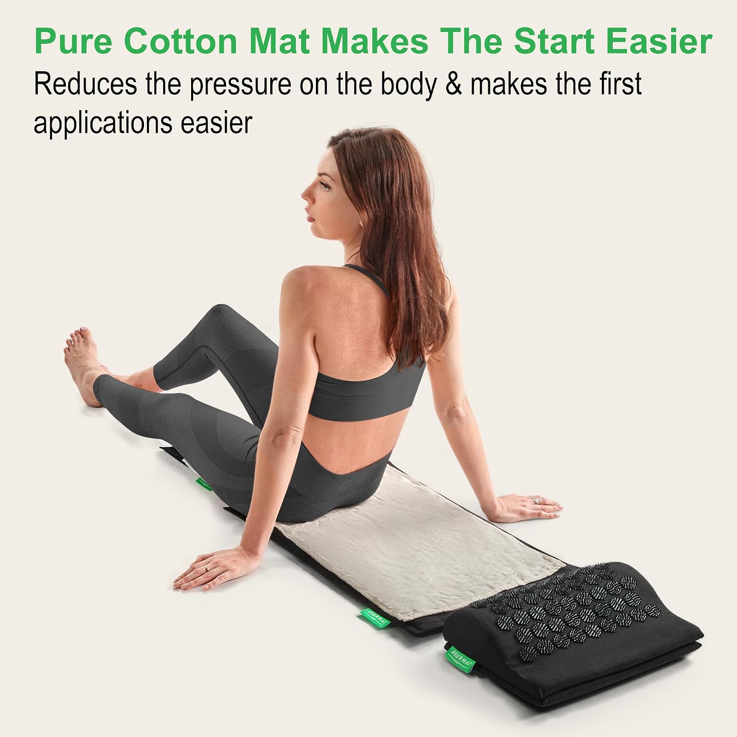 Thumbnail 6 de AyurMat AyurMat-DE Acupressure Mat and Pillow Set with Linen and Coconut Fibre