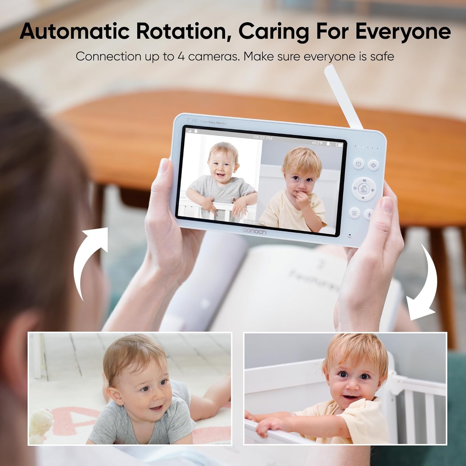 Thumbnail 3 de bonoch Baby Monitor 7" 720P with 2 cameras