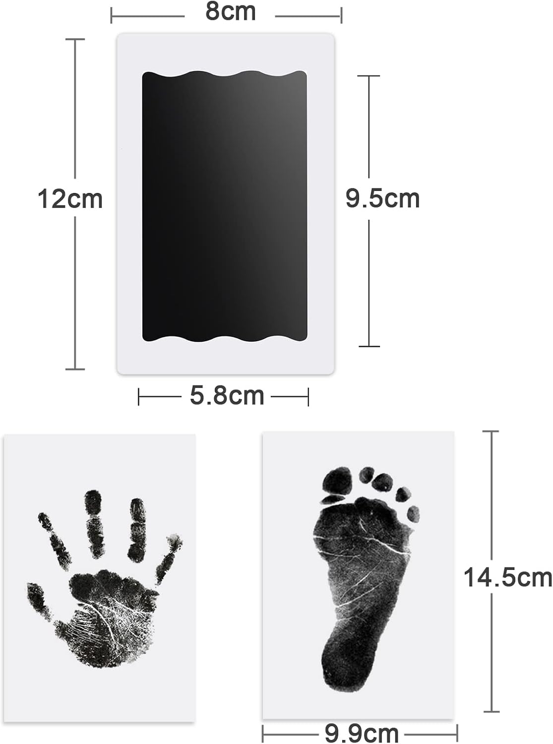 Thumbnail 4 de Nabance Inkless Hand & Footprint Kit 8 cards 🖼