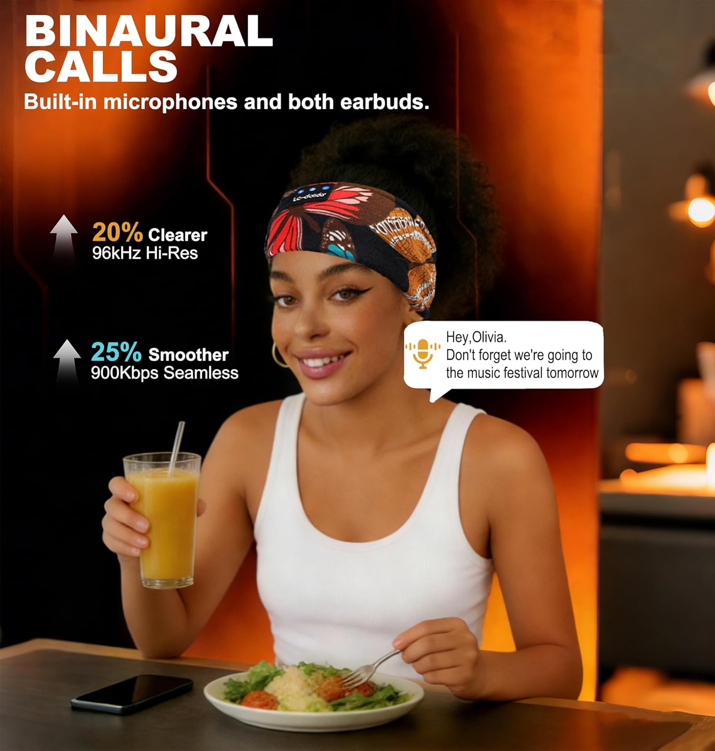 Thumbnail 4 de LC-dolida Sleep Headphones Bluetooth 5.4 headband