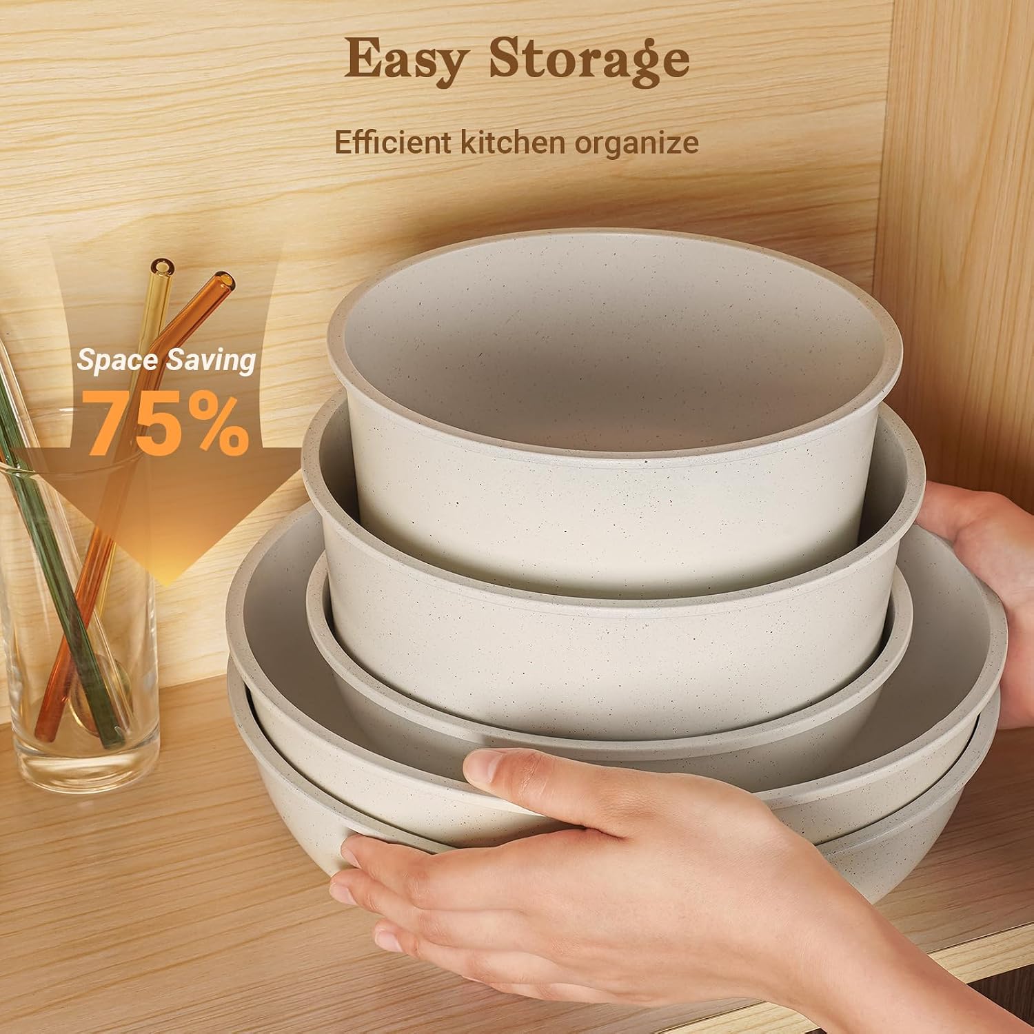 Thumbnail 4 de SODAY 15-Pc Nonstick Pots Pans Set ⚙