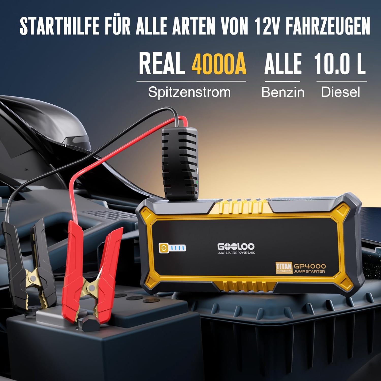 Thumbnail 1 de GOOLOO GP4000 Starthilfe 4000A Powerbank ⛽