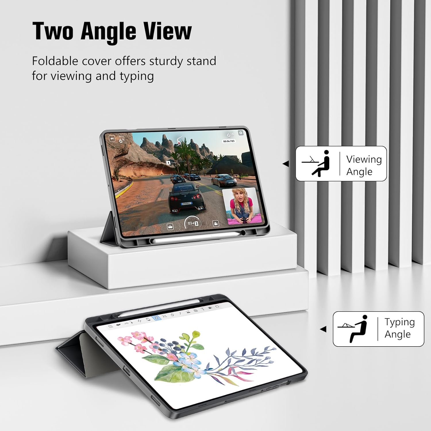 Thumbnail 5 de ProCase Smart Case for Galaxy Tab S10 Lite / S10 FE / S9 FE 10.9-Inch with S Pen Holder