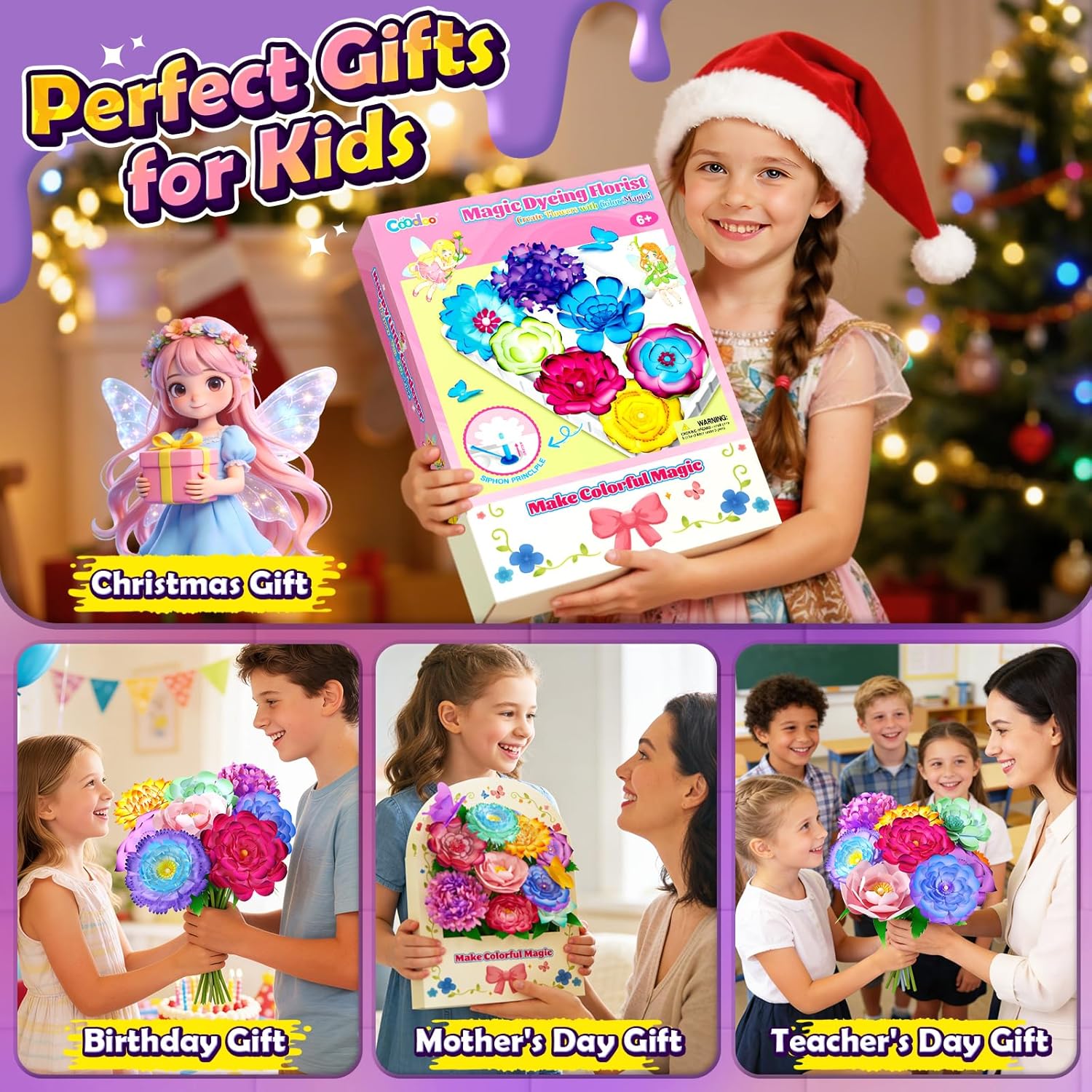 Thumbnail 4 de DIY Flower Craft Kit Ages 4-12 🌸