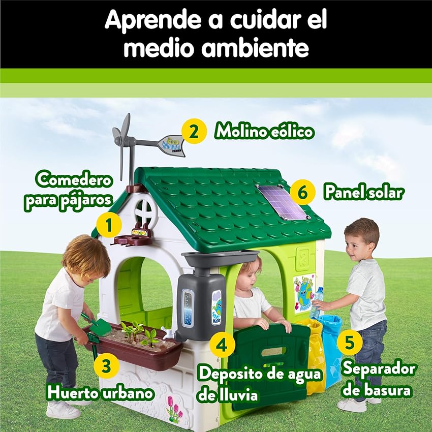 Detalle 2 de FEBER FEH16000 Casa Eco House para niños +2 años