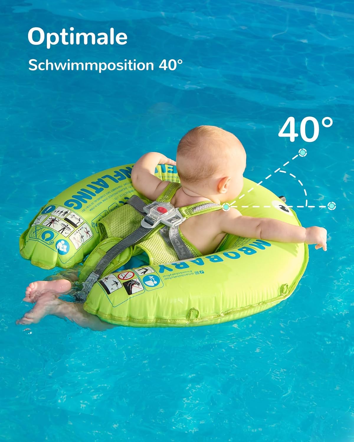 Thumbnail 1 de HECCEI Schwimmring Baby – Selbstaufblasbar, kompakt und sicher für Babys von 3–24 Monaten