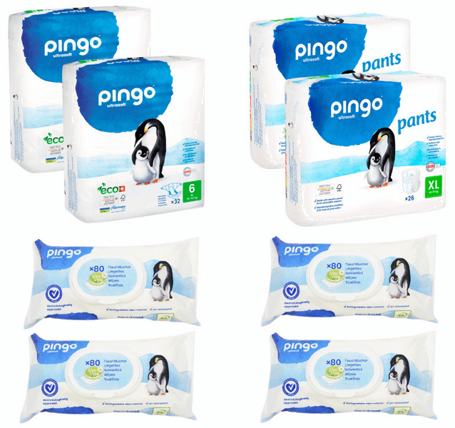 Detalle de Pingo Pañales Pack pañales talla 6 2x32 uds