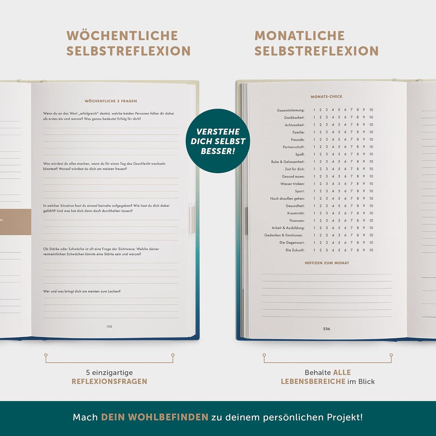 Thumbnail 4 de 6-Minuten Tagebuch 2026 – Dankbarkeitstagebuch 📕