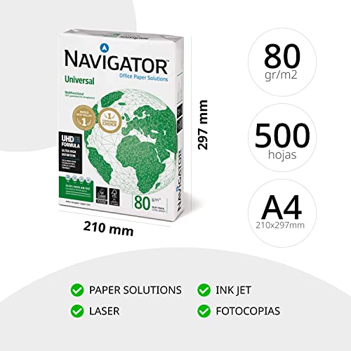 Detalle de Ofituria Pack Navigator Universal A4 1500 hojas + 60 fundas