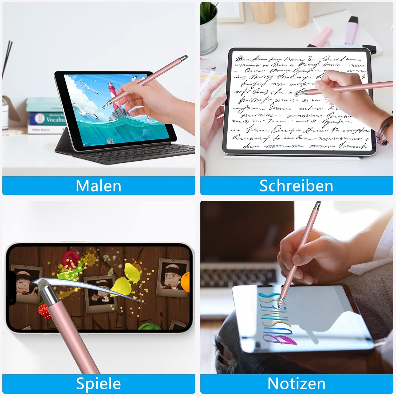 Thumbnail 6 de SENKUTA Tablet Stift – 2-in-1 Stylus für alle Tablets und Handys, kabellos, kein Ladeaufwand