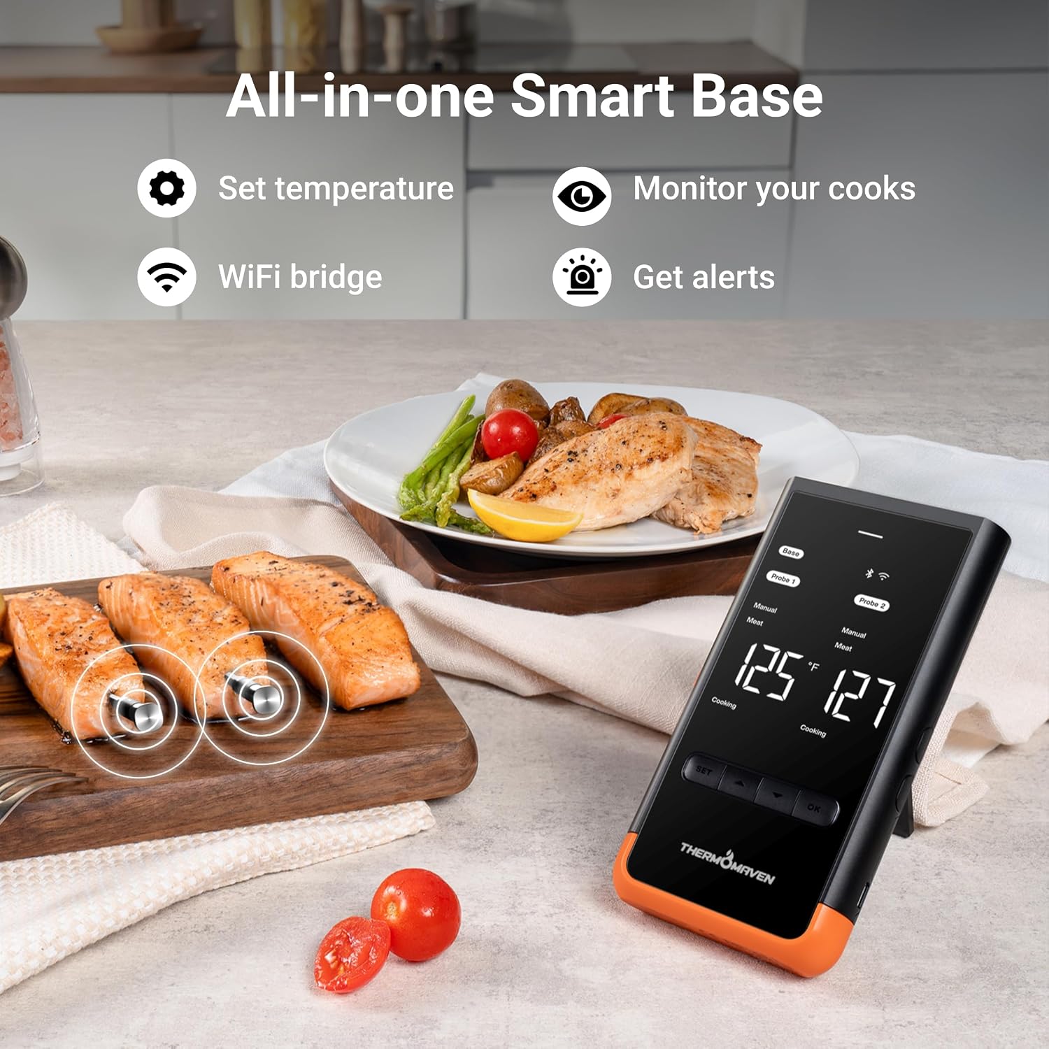 Detalle de ThermoMaven Smart Meat Thermometer with 6 Sensors ⚡