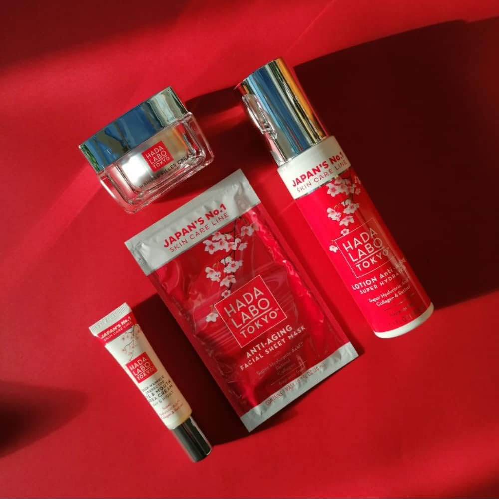 Thumbnail 6 de Hada Labo Tokyo Red Anti-Aging sheetmask, 20 ml met retinol en hyaluronzuur