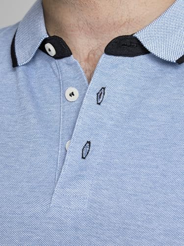 Detalle de Jack & Jones JJepaulos Polo Ss Noos Pls para hombre en Bright Cobalt