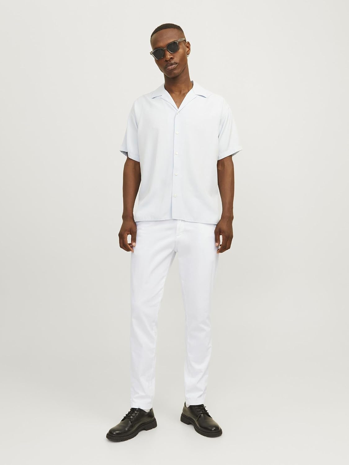 Detalle de Jack & Jones Marco Bowie – Pantaloni chino uomo casual comodi