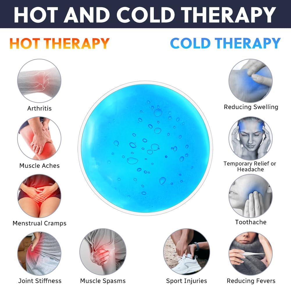 Detalle 2 de AOOWU Poche de glace réutilisable (6 pièces) chaud & froid en gel, compresses pour blessures