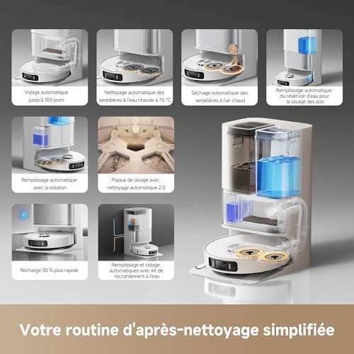 Thumbnail 4 de dreame L40 Ultra AE Robot Aspirateur : aspiration de 19 000 Pa et nettoyage automatisé pour chiens et chats